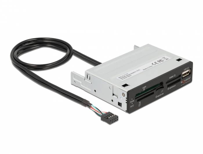Delock Kartenleser - 8,9 cm (3,5 Zoll) (MS, MS PRO, MMC, MS Duo, xD, CF, microSD, microSDHC, microSDXC)-1
