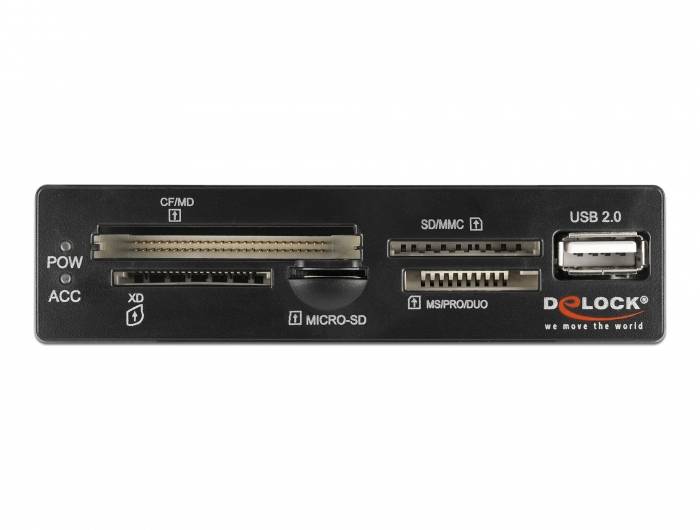 Delock Kartenleser - 8,9 cm (3,5 Zoll) (MS, MS PRO, MMC, MS Duo, xD, CF, microSD, microSDHC, microSDXC)-3