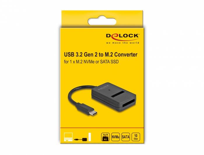 Delock 64198 Schnittstellen-Konverter [1x M2, SATA - 1x USB-C®]-4