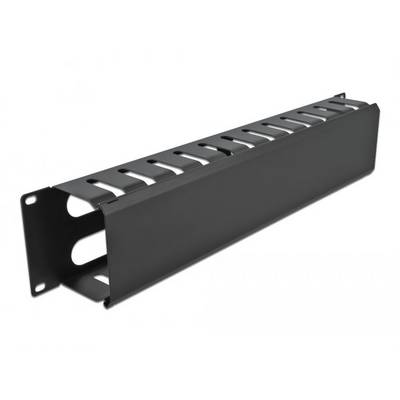 Delock 66553 19 Zoll Netzwerkschrank-Kabelführung 2 HE Schwarz-0