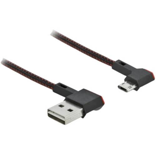 Thumbnail - Delock USB-Kabel USB 2.0 USB-A Stecker, USB-Micro-B Stecker 0.20 m Schwarz 85269