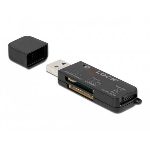 Thumbnail - Delock 91757 Externer Speicherkartenleser USB-A Schwarz