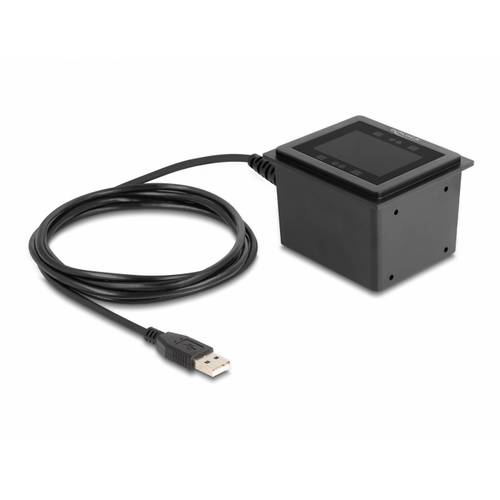 Thumbnail - Delock 90600 2D Barcode-Scanner Kabelgebunden 2D, 1D LED Schwarz Einbau-Scanner