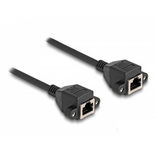 Thumbnail - Delock 80200 RJ50 Netzwerkkabel, Patchkabel S/FTP 2.00 m Schwarz 1 St.
