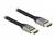 Zwei HDMI-Kabel mit schwarzer Ummantelung und silbernen Anschlüssen. Ideal zur Verbindung von Multimedia-Geräten.