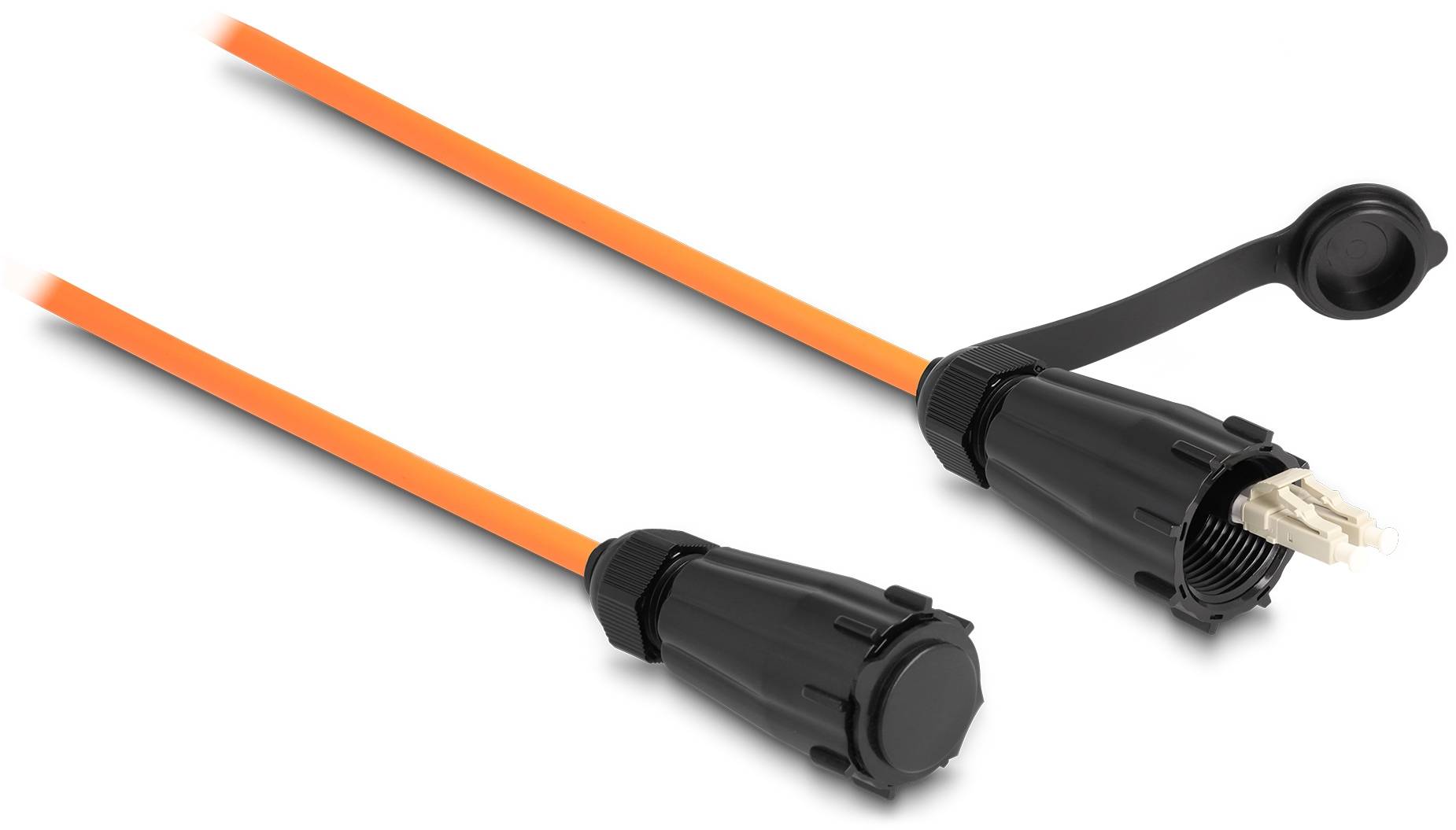 Delock 87888 Glasfaser LWL Anschlusskabel 3 m Orange [1x LC-Stecker - 1x LC-Stecker] 50/125 µ Multimode OM2