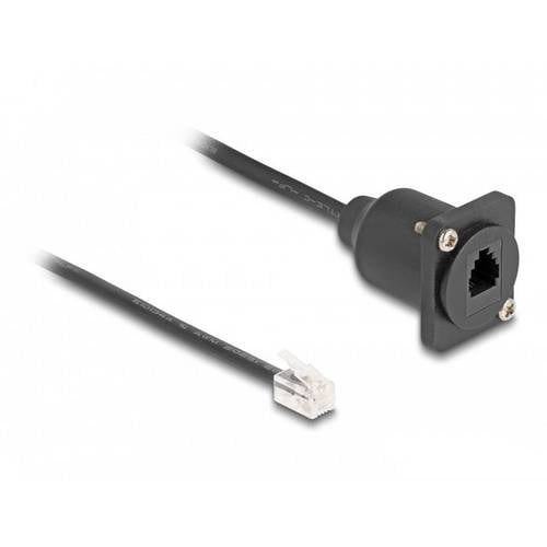 Delock 87965 RJ10 Netzwerk Adapter 0.30 m Schwarz 1 St.
