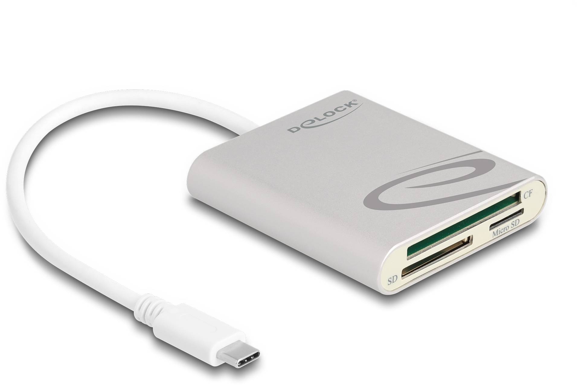 Delock 91005 Externer Speicherkartenleser Grau