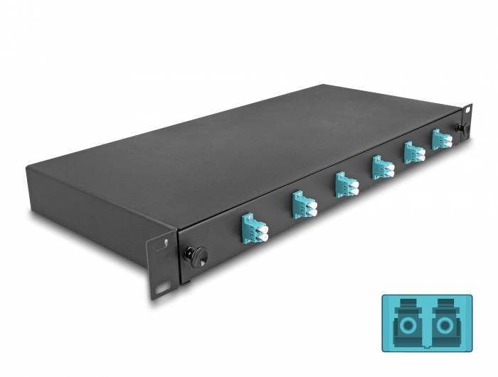 Delock 66998 LWL-Spleißbox Glasfaser 1 HE-1