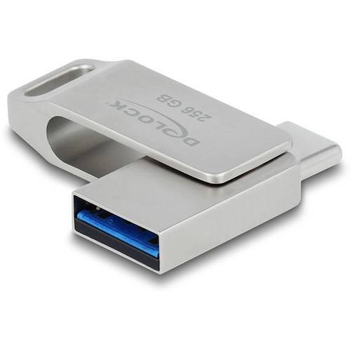 Thumbnail - Delock 54008 USB-Stick 256 GB Grau 54008 USB-A, USB-C®