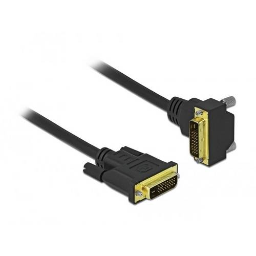 Thumbnail - Delock DVI Anschlusskabel DVI-D 24+1pol. Stecker 3 m Schwarz 85895 doppelt geschirmt, vergoldete Steckkontakte DVI-Kabel