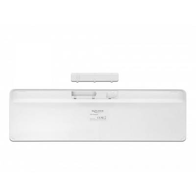 Delock 12014 Kabellos Tastatur Deutsch, QWERTZ Weiß USB-Anschluss-5