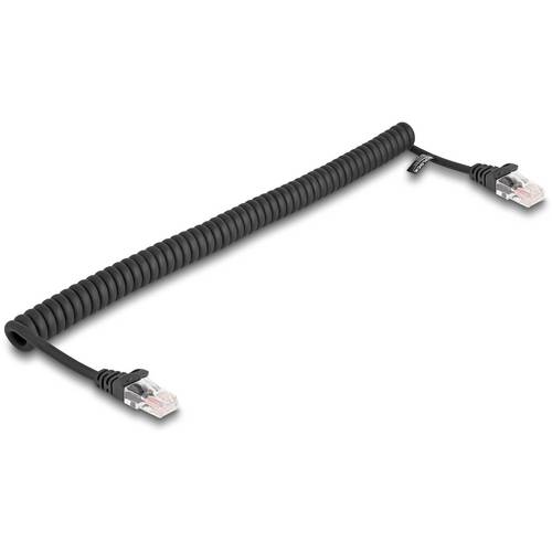 Thumbnail - Delock 87992 RJ45 Netzwerkkabel, Patchkabel CAT 5e 1.00 m Schwarz 1 St.
