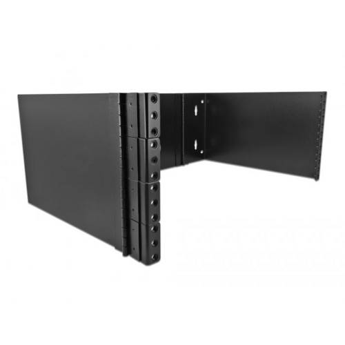Thumbnail - Delock 43378 19 Zoll Wandhalterung 4 HE Geeignet für Schranktiefe: 300 mm Schwarz