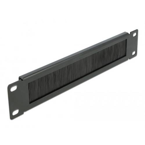 Thumbnail - Delock 66287 10 Zoll Netzwerkschrank-Bürstenleiste Schwarz