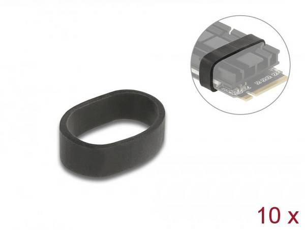 Delock 18409 PC-Lüfterbefestigung  Schwarz