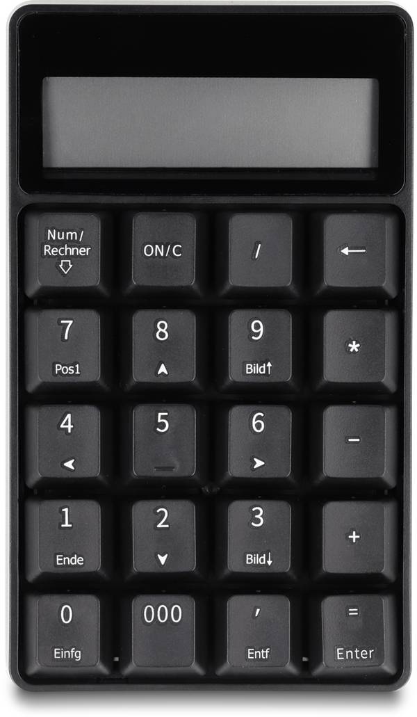 Delock 12113 Bluetooth® Nummernblock 19" Anwendungen Schwarz