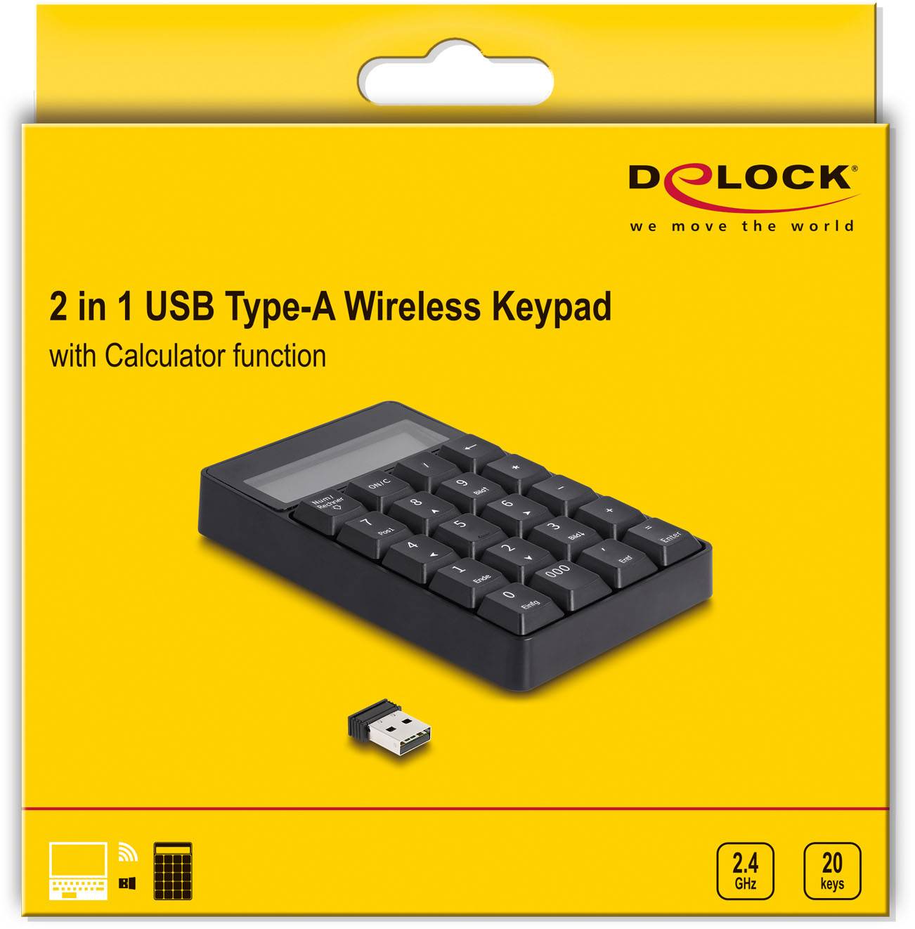Delock 12113 Bluetooth® Nummernblock 19" Anwendungen Schwarz-6