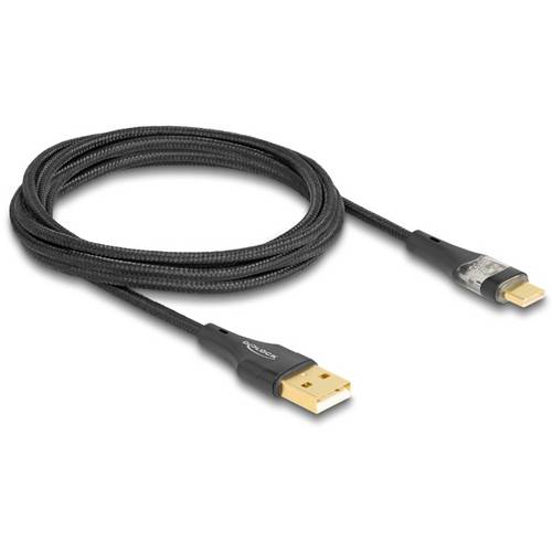 Thumbnail - Delock USB-Kabel USB 2.0 USB-A Stecker, USB-C® Stecker 2.00 m Schwarz 80761