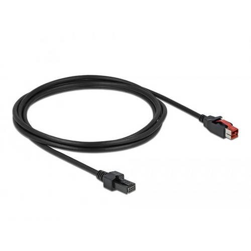 Thumbnail - Delock USB-Stromkabel PoweredUSB 24V Stecker, Mini DIN 4-pin Stecker 4.00 m Schwarz 85953