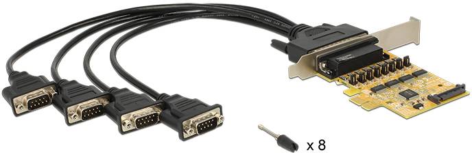 Delock 89447 PCI-Express Karte Seriell (25pol.) PCIe-2