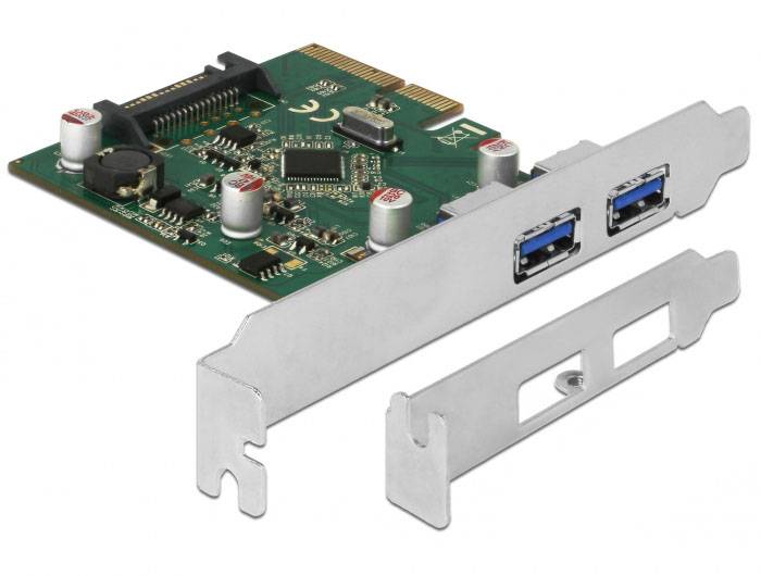 Delock 90298 PCI-Express Karte USB-A (USB 3.2 Gen 1) PCIe-0