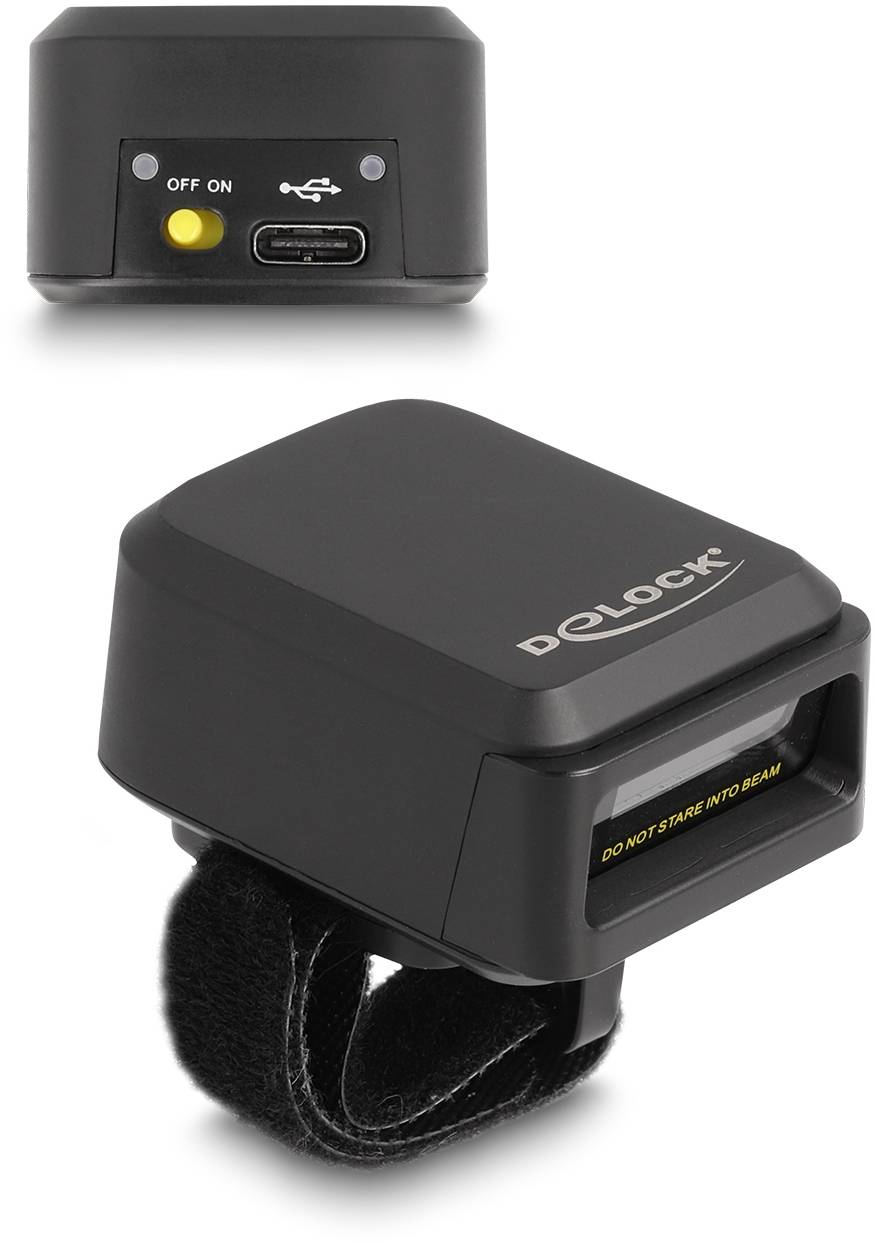 Delock 90610 2D Barcode-Scanner Kabelgebunden 1D, 2D LED Schwarz Smartphone- / Tablet-Scanner-6