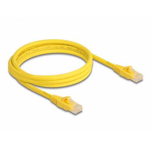 Thumbnail - Delock 80102 RJ45 Netzwerkkabel, Patchkabel CAT 6a U/UTP 2.00 m Gelb 1 St.