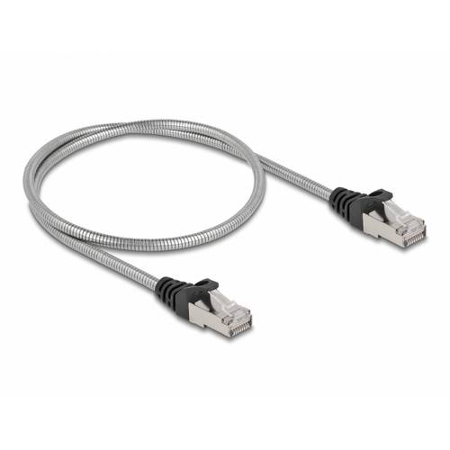 Thumbnail - Delock 80107 RJ45 Netzwerkkabel, Patchkabel CAT 6a U/FTP 0.50 m Silber 1 St.