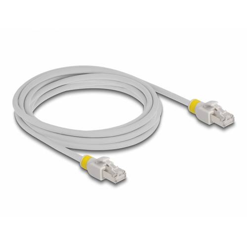 Thumbnail - Delock 80120 RJ45 Netzwerkkabel, Patchkabel CAT 6a S/FTP 3.00 m Grau 1 St.
