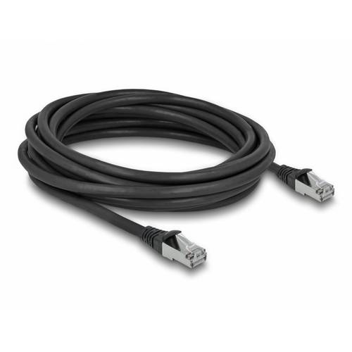 Thumbnail - Delock 80137 RJ45 Netzwerkkabel, Patchkabel CAT 6a S/FTP 5.00 m Schwarz 1 St.