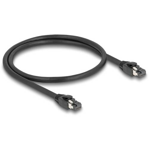Delock 80232 RJ45 Netzwerkkabel, Patchkabel CAT 8.1 S/FTP 50.00 m Schwarz 1 St.