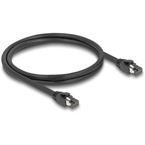 Delock 80233 RJ45 Netzwerkkabel, Patchkabel CAT 8.1 S/FTP 1.00 m Schwarz 1 St.