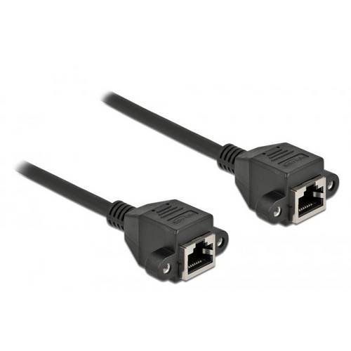 Thumbnail - Delock 87006 RJ45 Netzwerkkabel, Patchkabel CAT 6a S/FTP 0.25 m Schwarz 1 St.