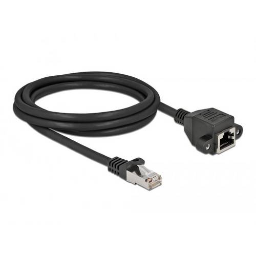 Thumbnail - Delock 87002 RJ45 Netzwerkkabel, Patchkabel CAT 6a S/FTP 3.00 m Schwarz 1 St.