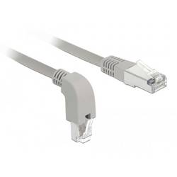 Delock 85874 RJ45 Netzwerkkabel, Patchkabel CAT 6a S/FTP 1.00 m Grau 1 St.