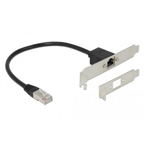 Thumbnail - Delock 85803 RJ45 Netzwerkkabel, Patchkabel CAT 5e F/UTP 0.30 m Schwarz 1 St.