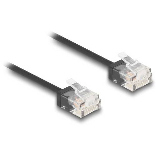 Thumbnail - Delock 80370 RJ45 Netzwerkkabel, Patchkabel CAT 6 U/UTP 0.50 m Schwarz 1 St.