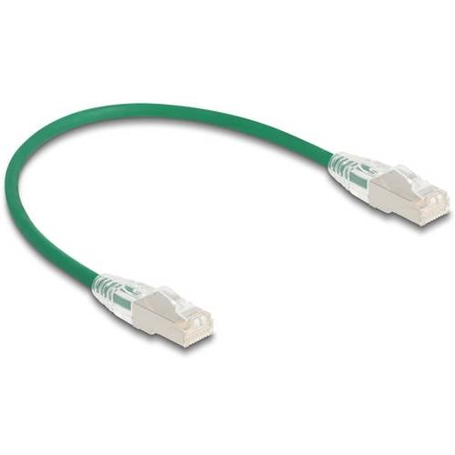 Delock 80363 RJ45 Netzwerkkabel, Patchkabel CAT 6a U/FTP 0.30 m Grün 1 St.