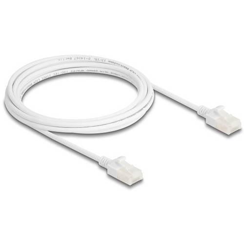 Delock 80361 RJ45 Netzwerkkabel, Patchkabel CAT 6a U/UTP 3.00 m Weiß 1 St.