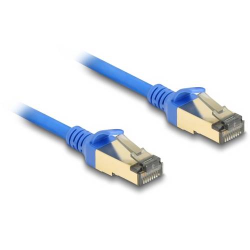 Thumbnail - Delock 80331 RJ45 Netzwerkkabel, Patchkabel CAT 8.1 F/FTP 0.30 m Blau 1 St.