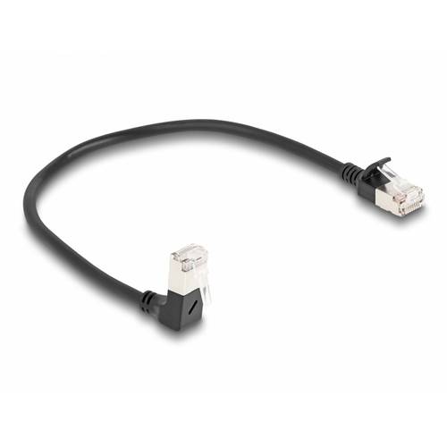 Thumbnail - Delock 80303 RJ45 Netzwerkkabel, Patchkabel CAT 6a S/FTP 0.25 m Schwarz 1 St.