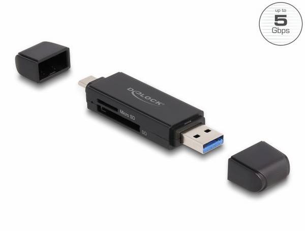 Delock - Kartenleser (SD, miniSD, RS-MMC, TransFlash, MMCmobile, microSD, MMCplus, MMCmicro, microSDHC, SDXC, microSDXC,