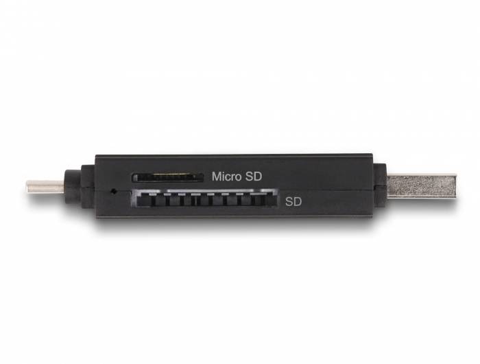 Delock - Kartenleser (SD, miniSD, RS-MMC, TransFlash, MMCmobile, microSD, MMCplus, MMCmicro, microSDHC, SDXC, microSDXC,-3