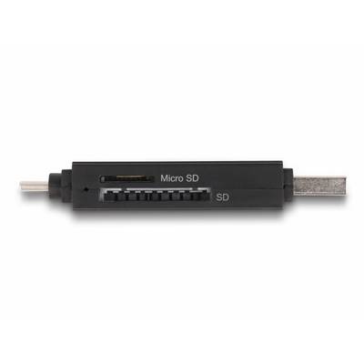 Delock - Kartenleser (SD, miniSD, RS-MMC, TransFlash, MMCmobile, microSD, MMCplus, MMCmicro, microSDHC, SDXC, microSDXC,-3