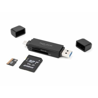 Delock - Kartenleser (SD, miniSD, RS-MMC, TransFlash, MMCmobile, microSD, MMCplus, MMCmicro, microSDHC, SDXC, microSDXC,-4