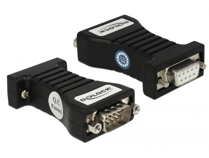 Thumbnail - Delock 62921 Isolator [1x D-SUB-Buchse 9pol. - 1x D-SUB-Stecker 9pol.]