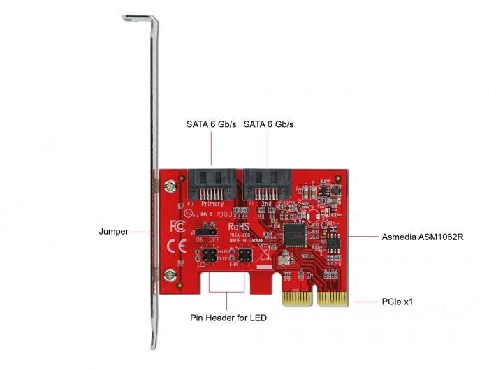 Delock 90406 PCI-Express Karte SATA PCIe-4