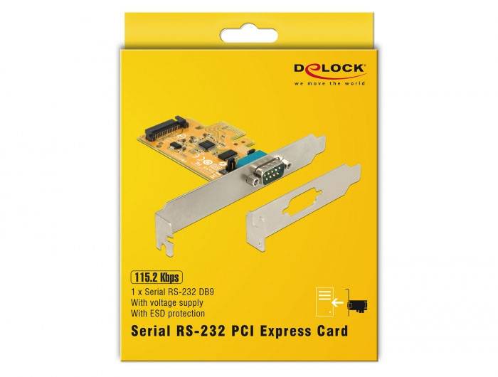 Delock 90293 PCI-Express Karte RS232 PCIe-4