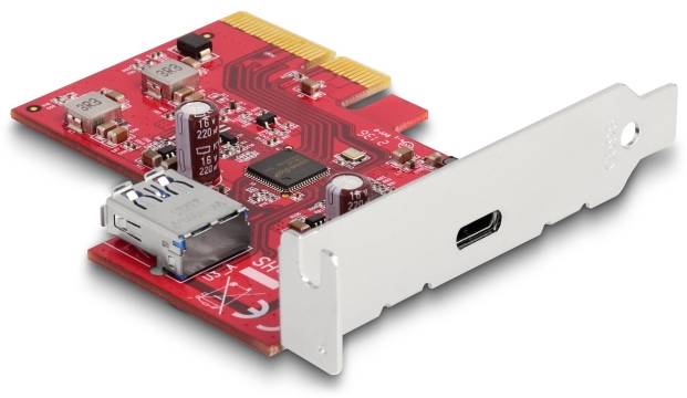 Delock 90158 PCI-Express Karte USB-A (USB 3.2 Gen 2), USB-C® PCIe-2